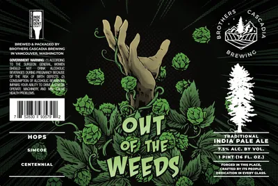 Out of the Weeds label