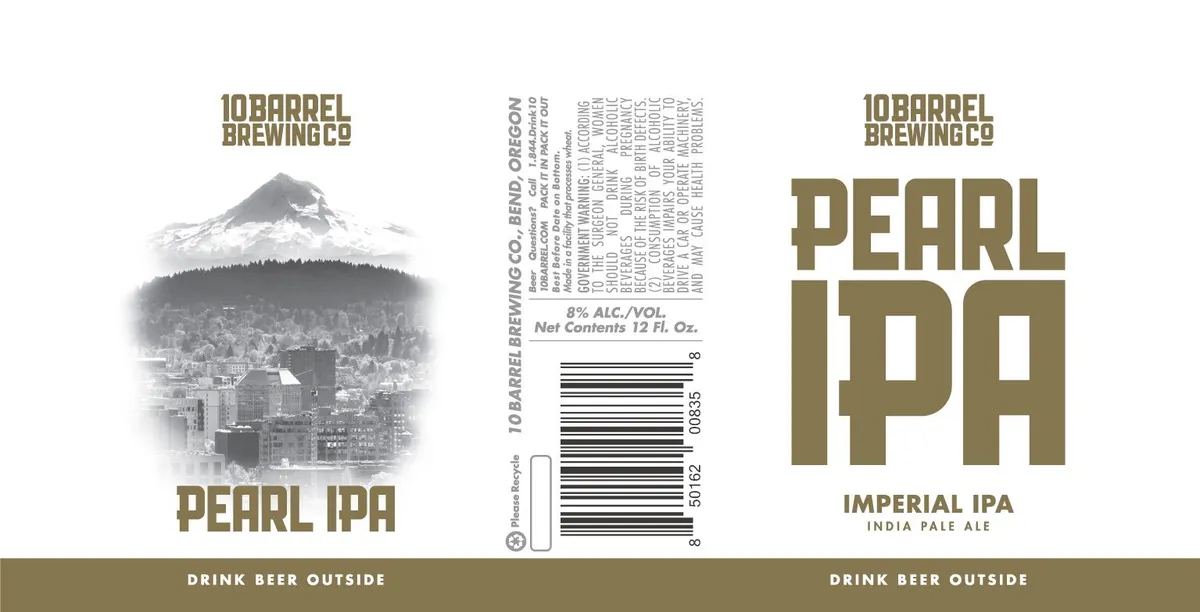 Pearl IPA — full label as filed with TTB