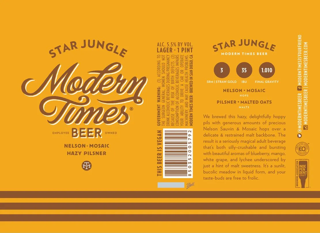 Star Jungle — full label as filed with TTB