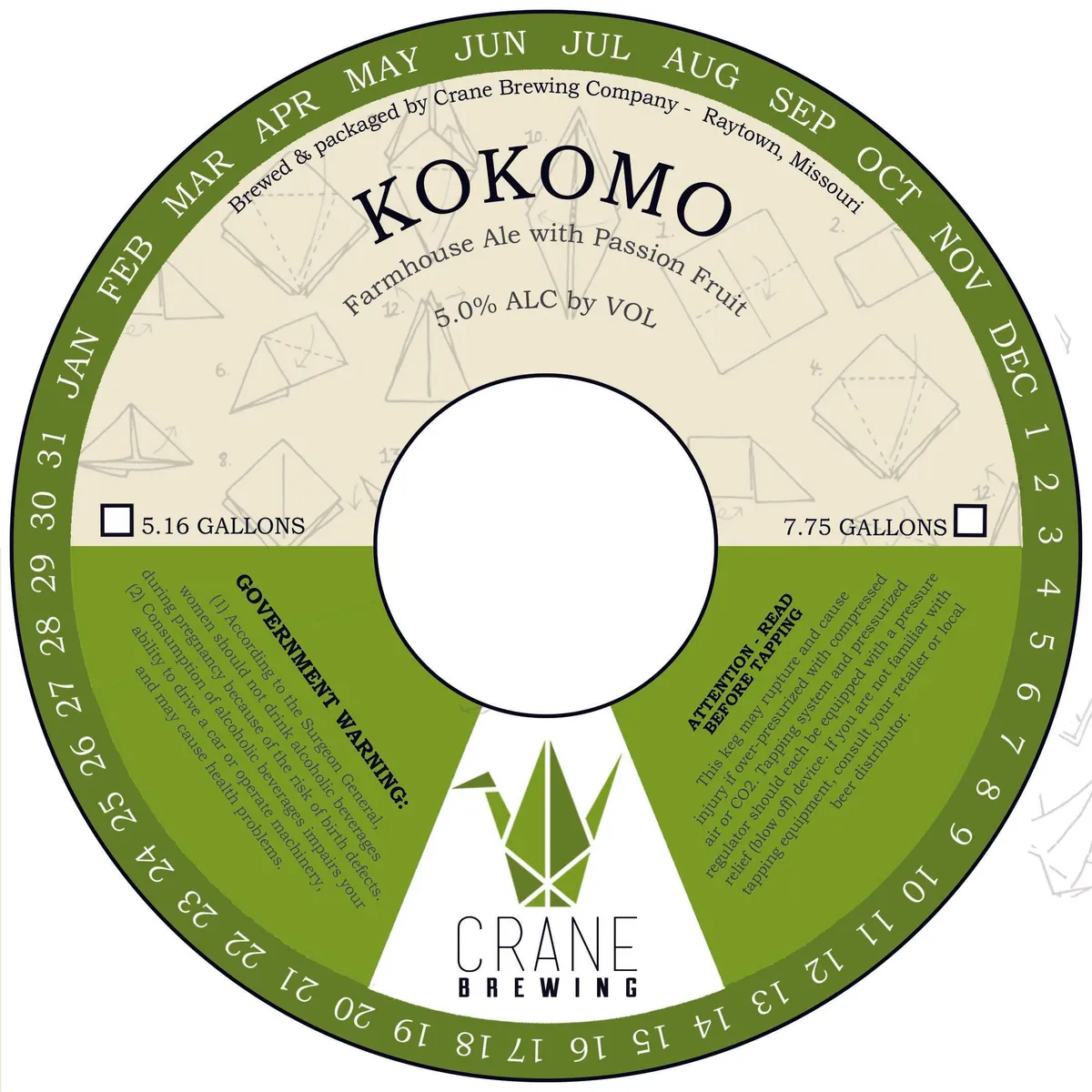 Kokomo — full label as filed with TTB