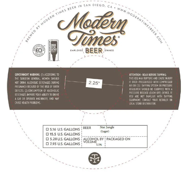 Star Jungle — full label as filed with TTB