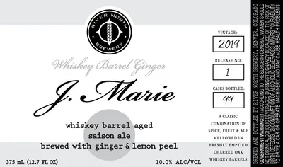 Whiskey Barrel Ginger J. Marie label