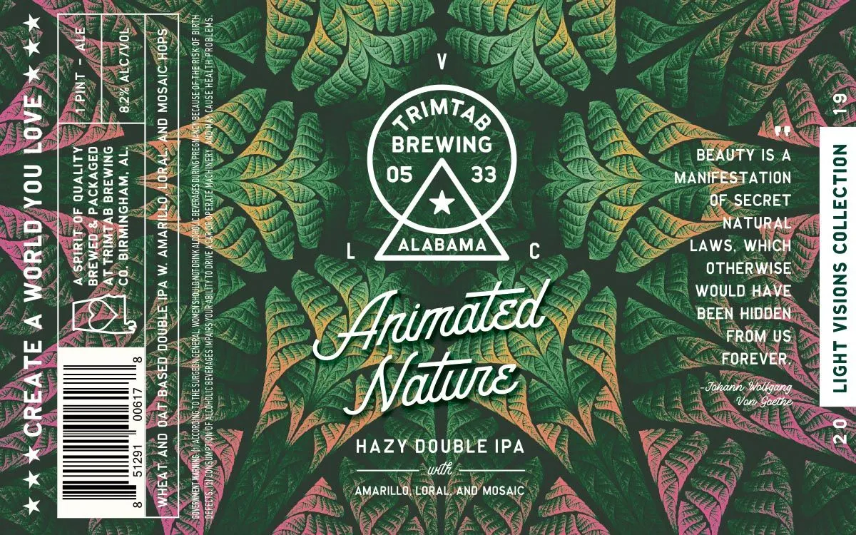 Animated Nature — full label as filed with TTB