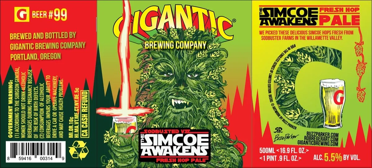 The Simcoe Awakens — full label as filed with TTB