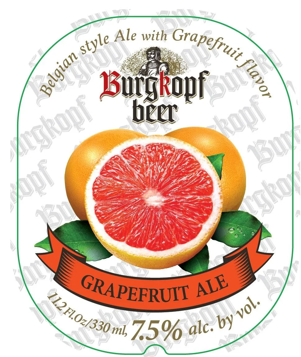 Grapefruit Ale — full label as filed with TTB