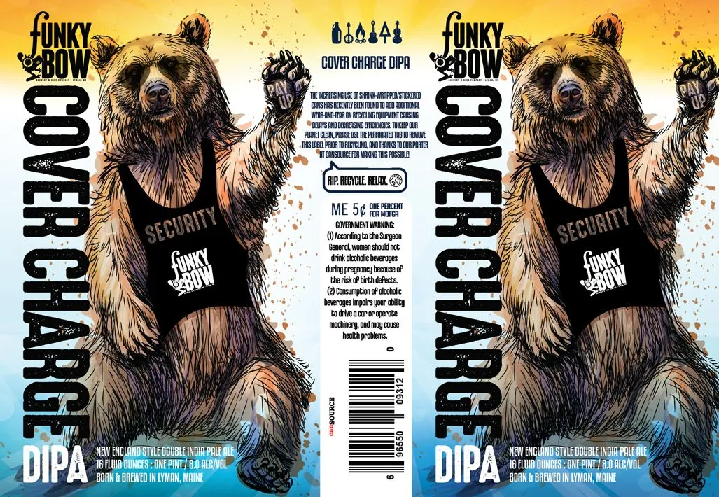 Cover Charge DIPA — full label as filed with TTB