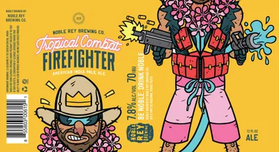 Tropical Combat Firefighter label