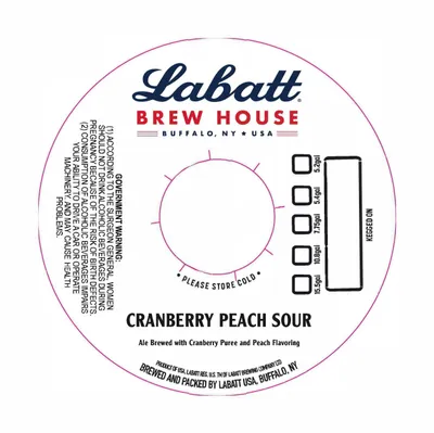 Cranberry Peach Sour label
