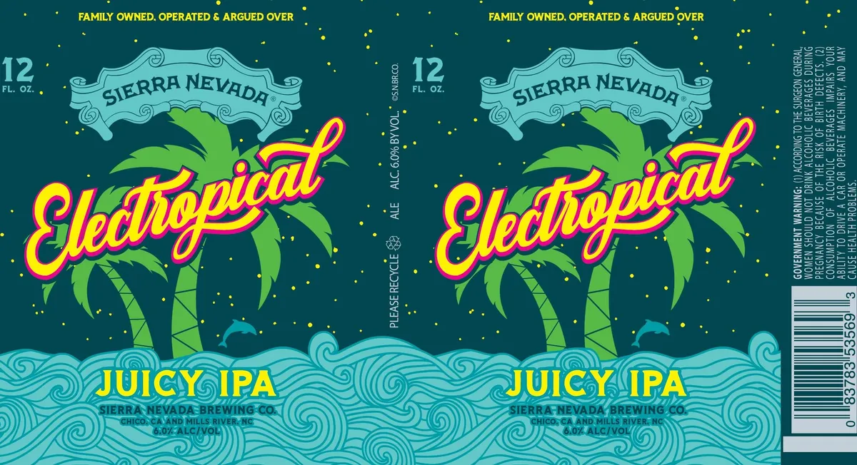 Electropical Juicy IPA — full label as filed with TTB