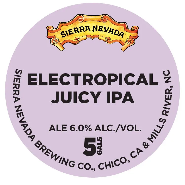 Electropical Juicy IPA — full label as filed with TTB