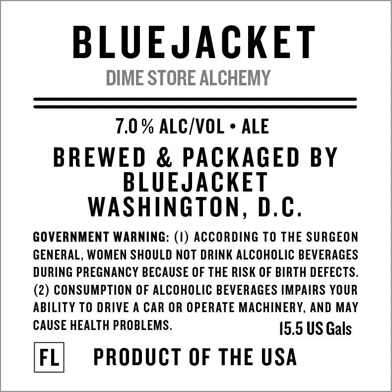 Dime Store Alchemy — full label as filed with TTB