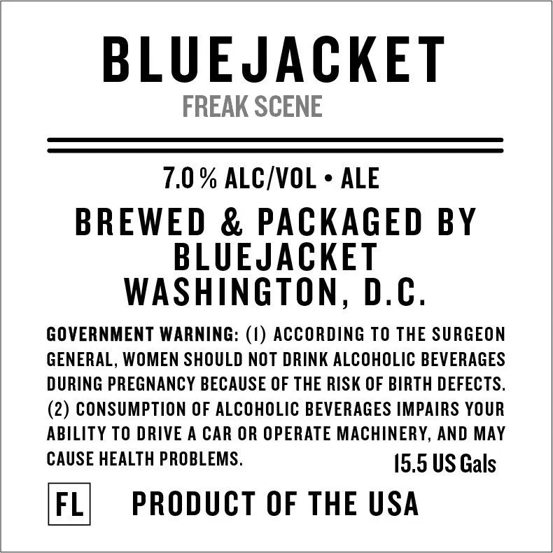 Freak Scene — full label as filed with TTB