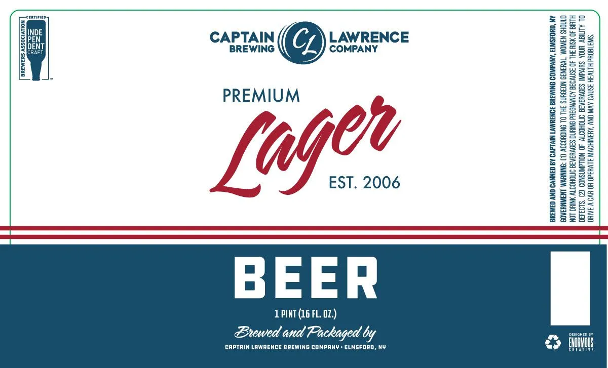 Premium Lager label