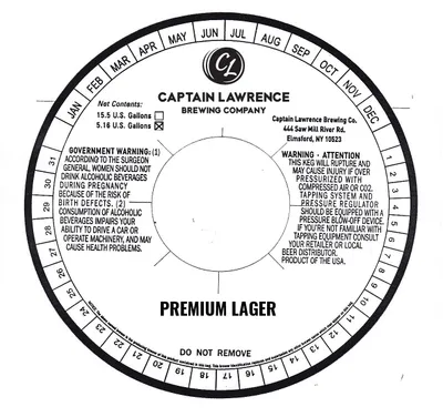 Premium Lager label