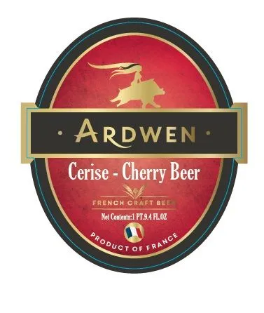 Cerise - Cherry Beer — full label as filed with TTB