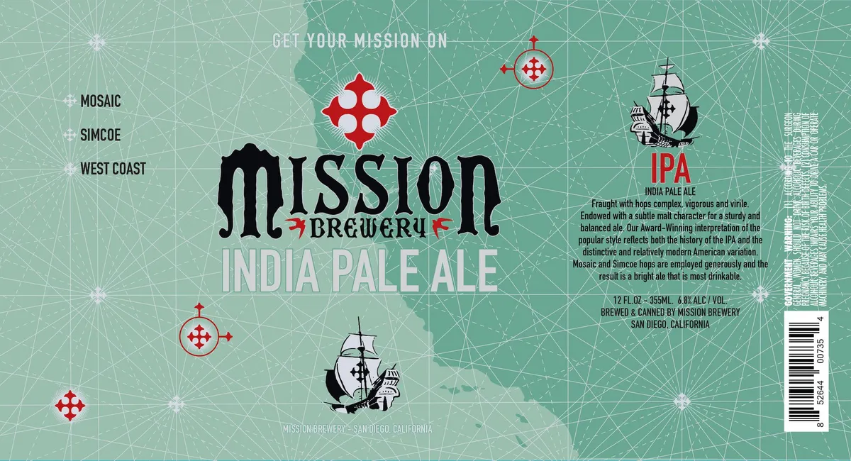 IPA — full label as filed with TTB