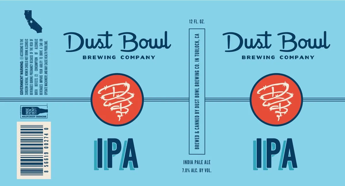 Dust Bowl India Pale Ale — full label as filed with TTB