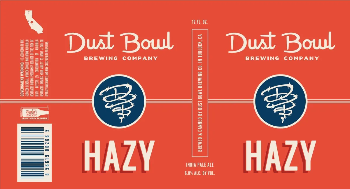 Dust Bowl Hazy India Pale Ale — full label as filed with TTB