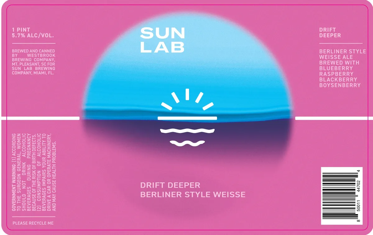 Drift Deeper — full label as filed with TTB