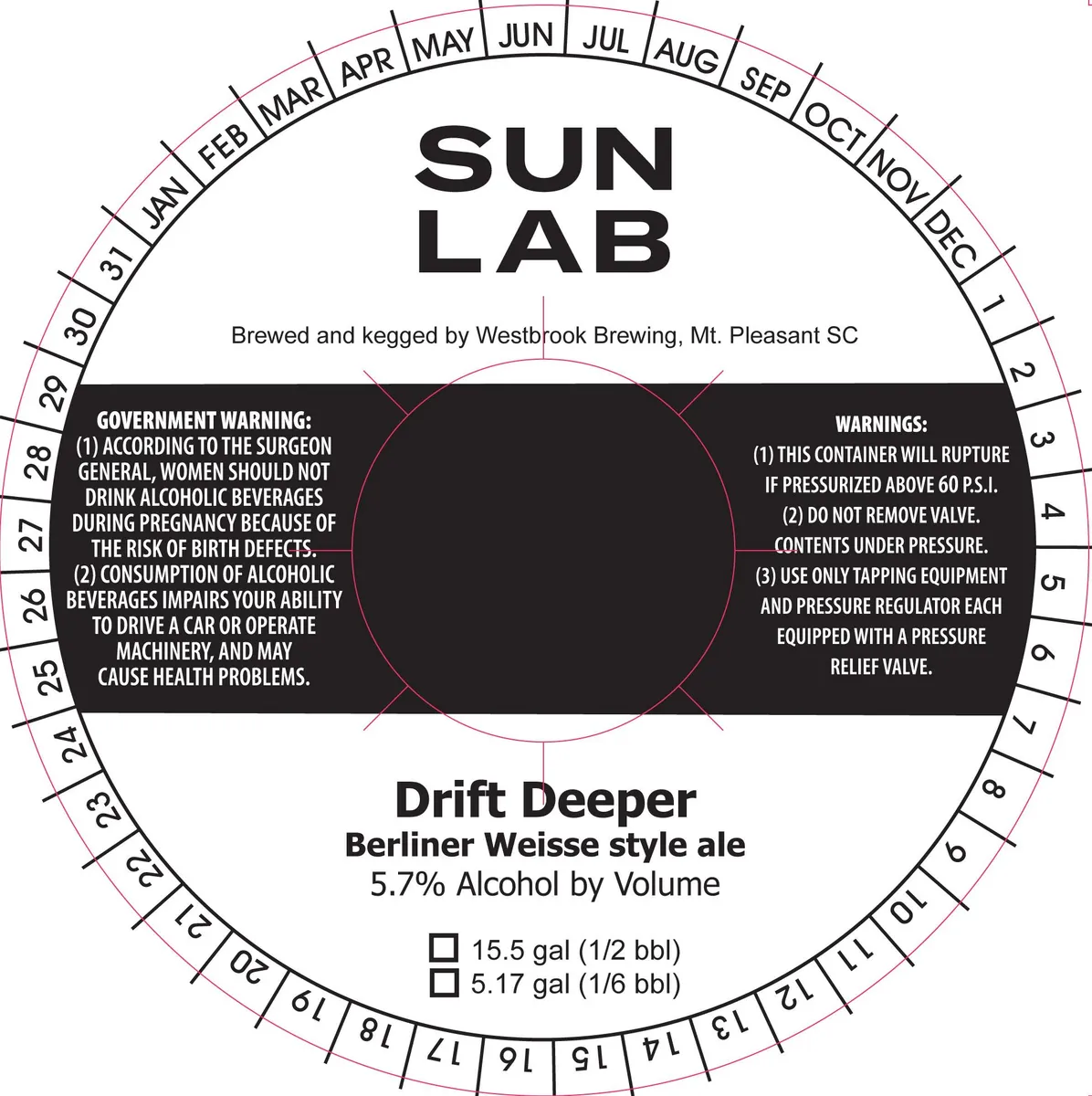 Drift Deeper — full label as filed with TTB