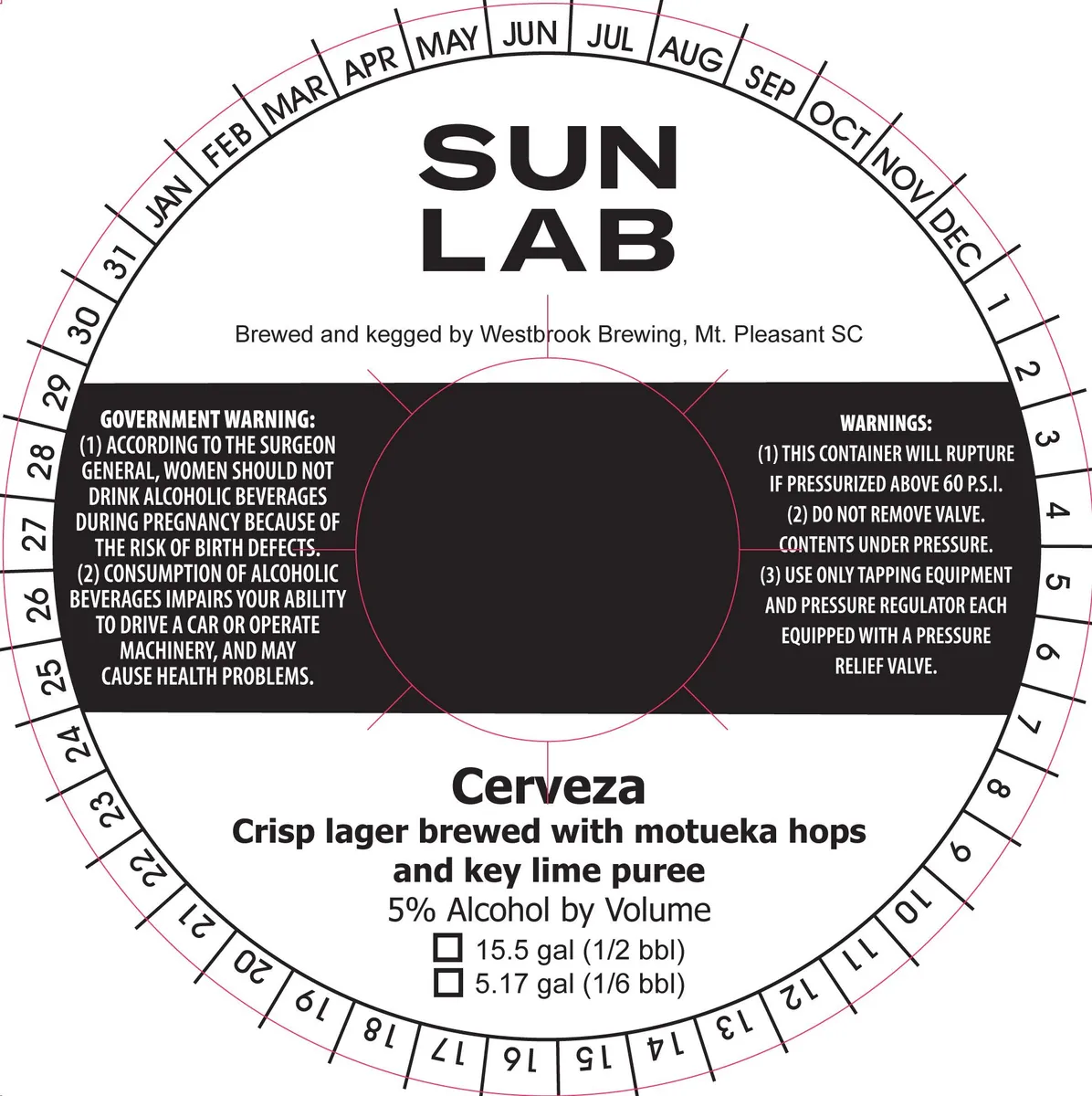 Cerveza — full label as filed with TTB
