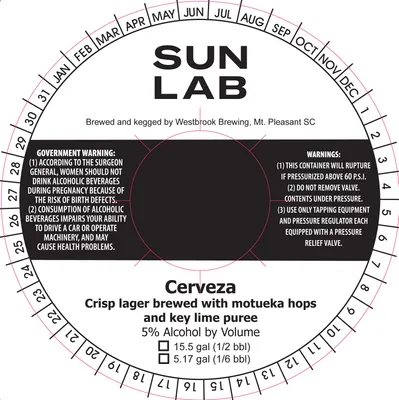 Cerveza label