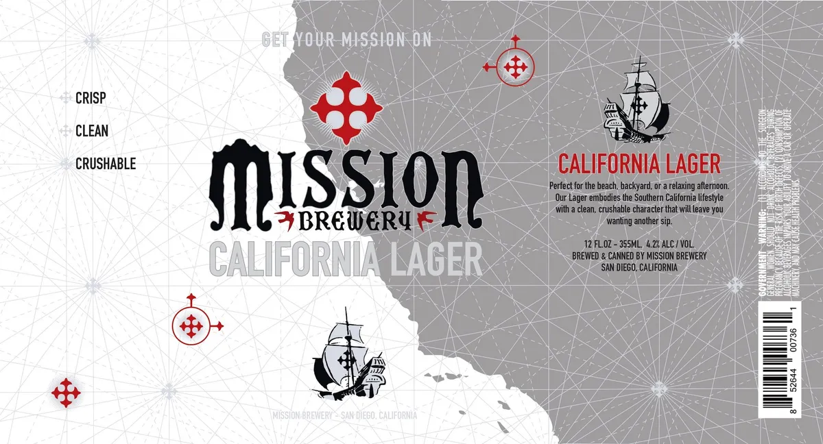 California Lager — full label as filed with TTB