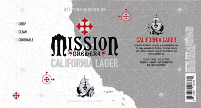 California Lager label