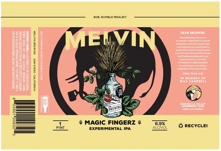 Magic Fingerz — full label as filed with TTB