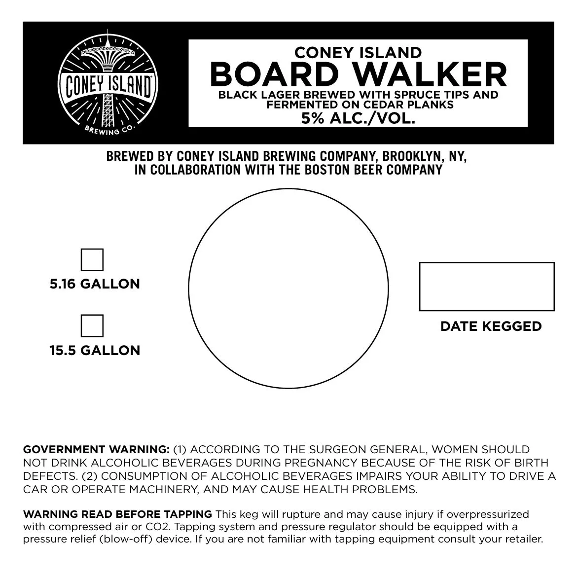 Board Walker — full label as filed with TTB