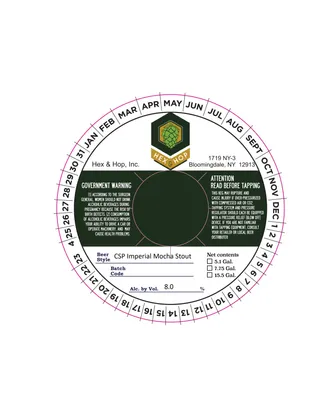 CSP Imperial Mocha Stout label