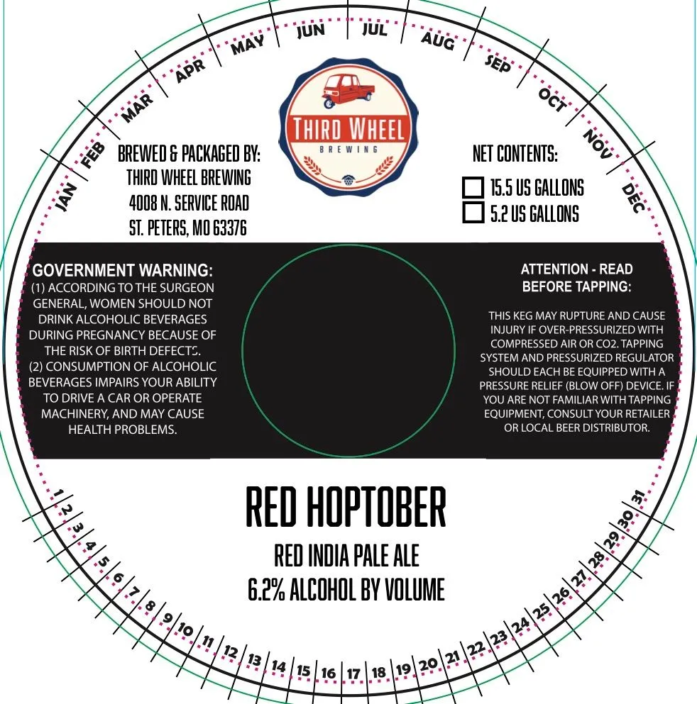 Red Hoptober — full label as filed with TTB