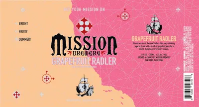 Grapefruit Radler label