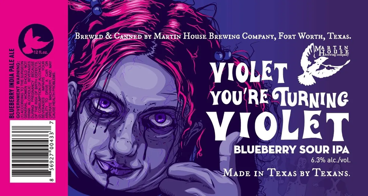 Violet! You're Turning Violet! label