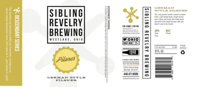 German Style Pilsner label