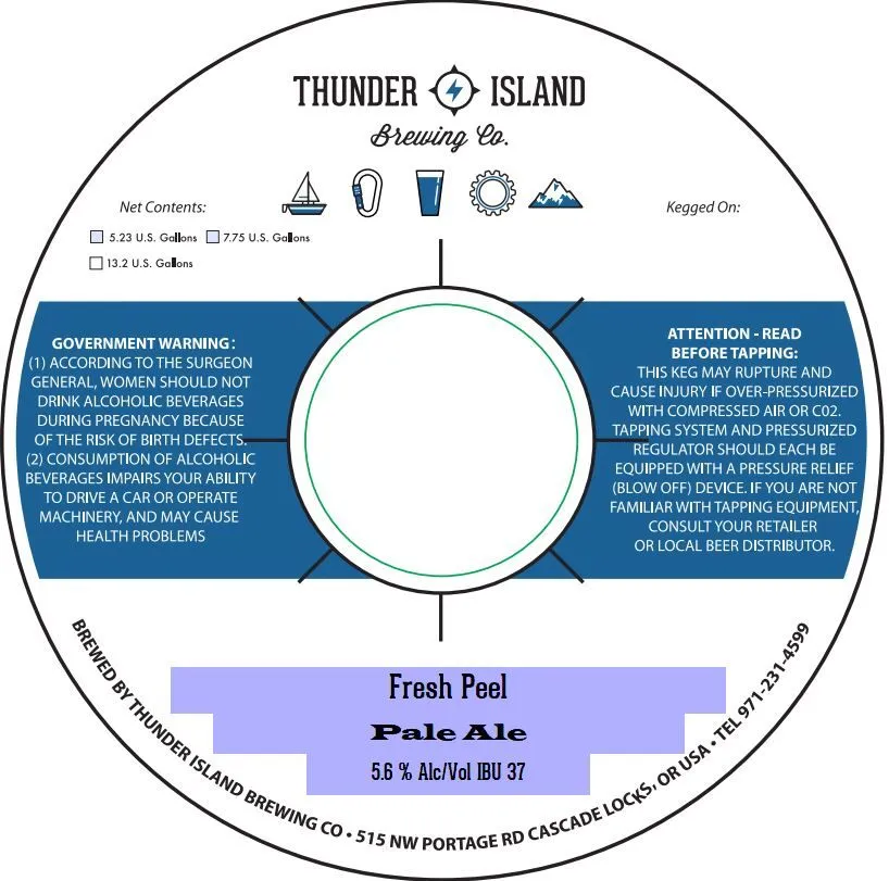 Fresh Peel — full label as filed with TTB