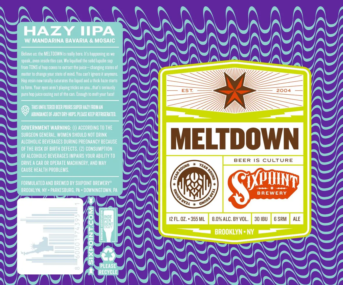 Meltdown — full label as filed with TTB