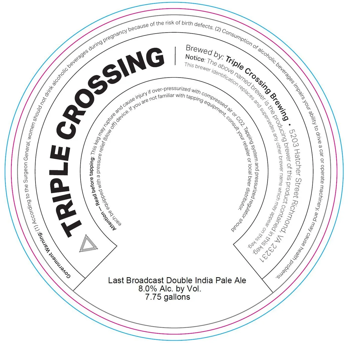 Last Broadcast — full label as filed with TTB
