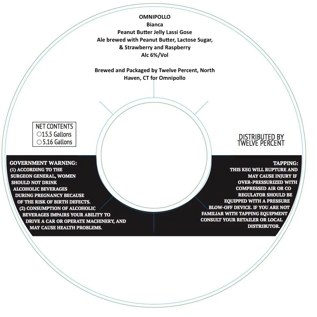 Bianca Peanut Butter Jelly Lassi Gose — full label as filed with TTB