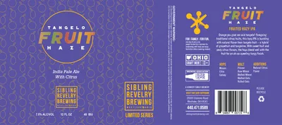 Tangelo Fruit Haze label