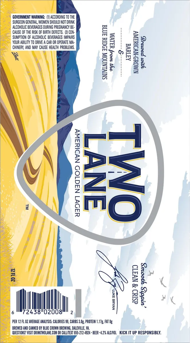 American Golden Lager — full label as filed with TTB