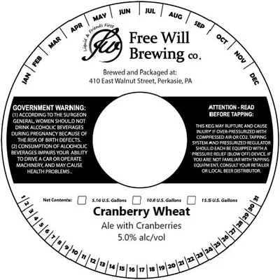 Cranberry Wheat label