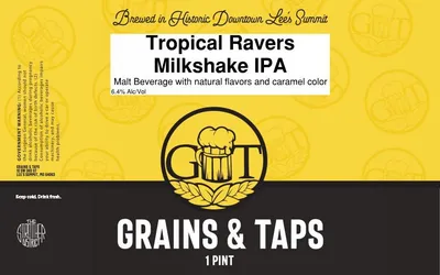 Tropical Ravers Milkshake IPA label