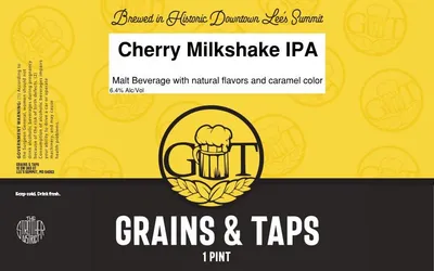 Cherry Milkshake IPA label