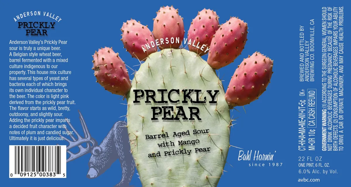 Prickly Pear Wheat Beer — full label as filed with TTB
