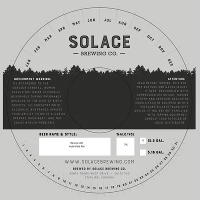Rescue Ale label