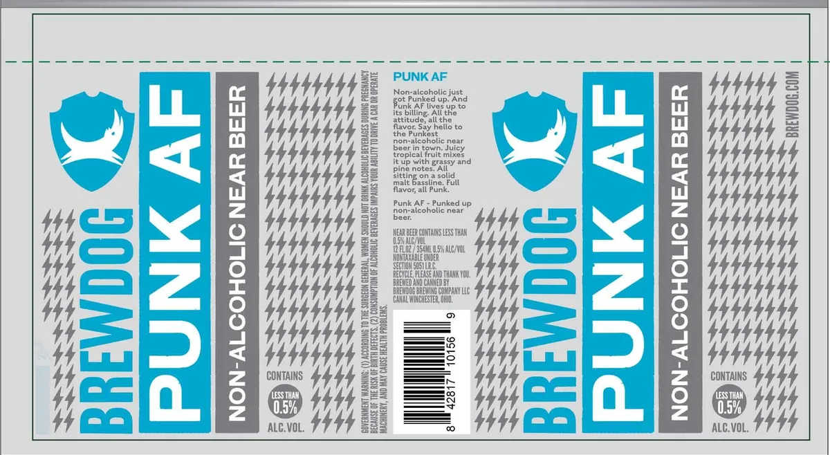 Punk AF — full label as filed with TTB