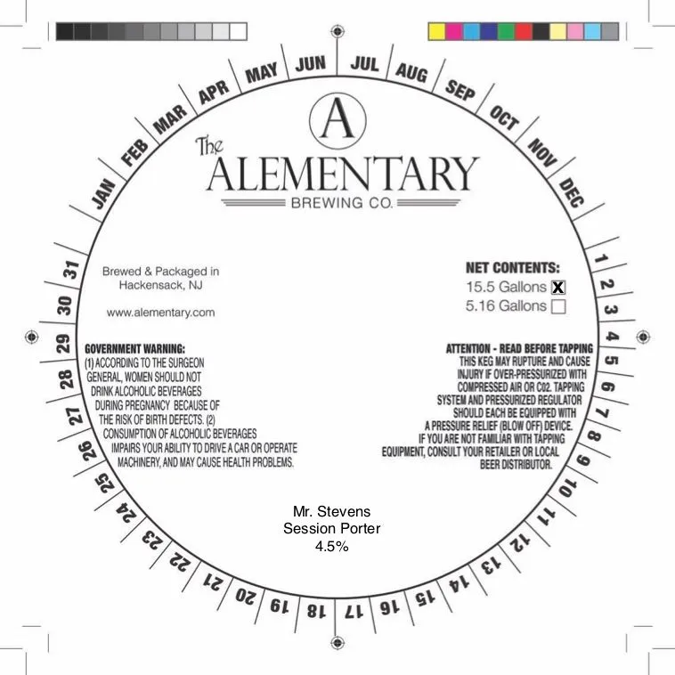 Mr. Stevens — full label as filed with TTB