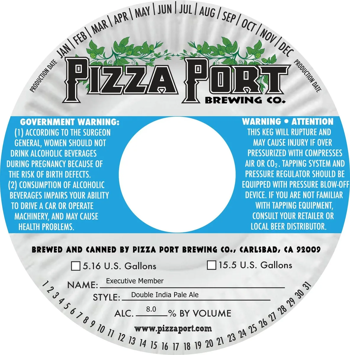 Executive Member — full label as filed with TTB
