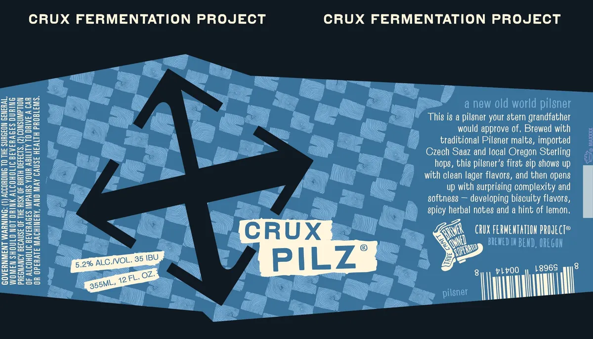 Crux Pilz — full label as filed with TTB